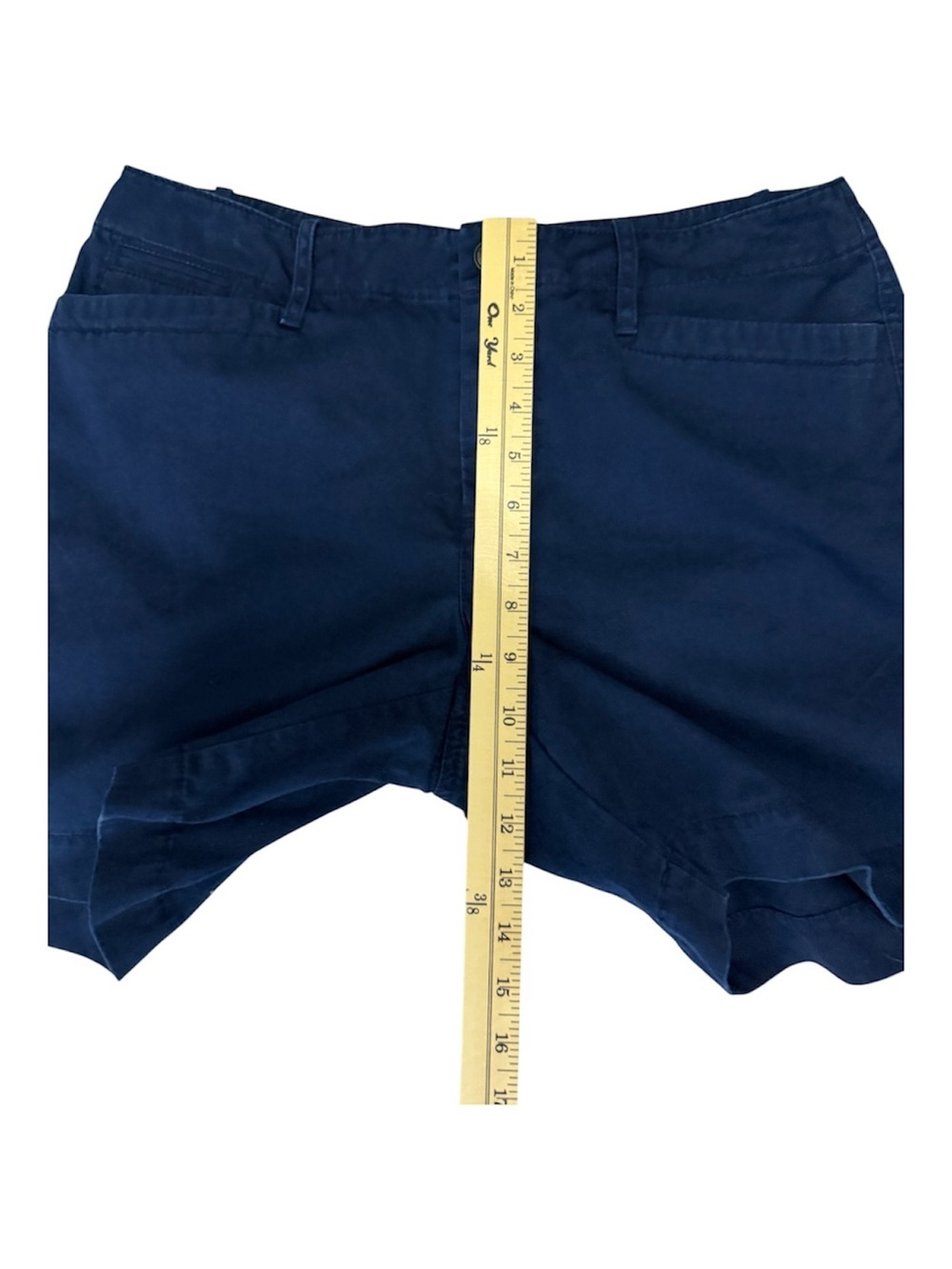 Lauren Ralph Lauren Navy Cotton Shorts Size 8 Petite - Picture 7 of 7